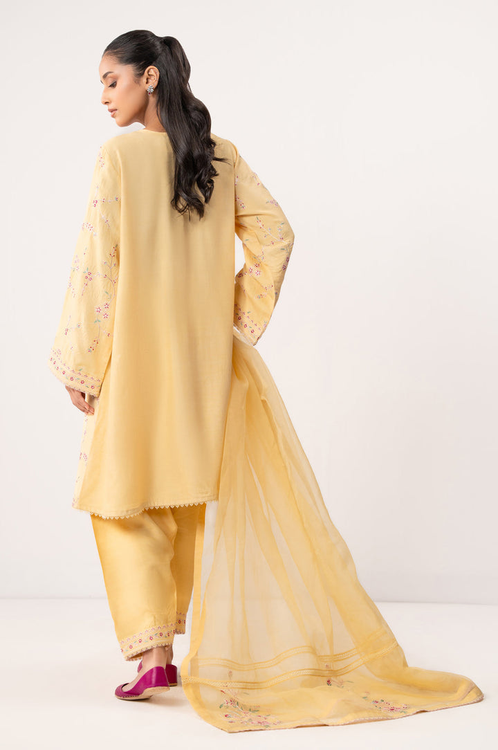 Oak Silk Yellow Stitched Suit - Zeen