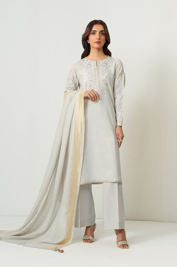Dobby Mysuri White Stitched Suit - Zeen