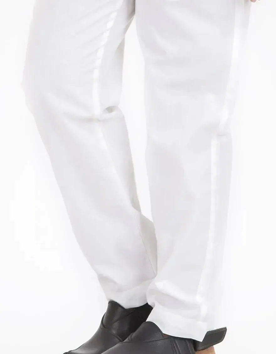 Cotton Off White Trousers - J. Junaid Jamshed