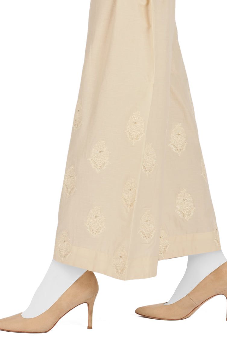 Cambric Off White Ladies Trouser J. Junaid Jamshed Janan