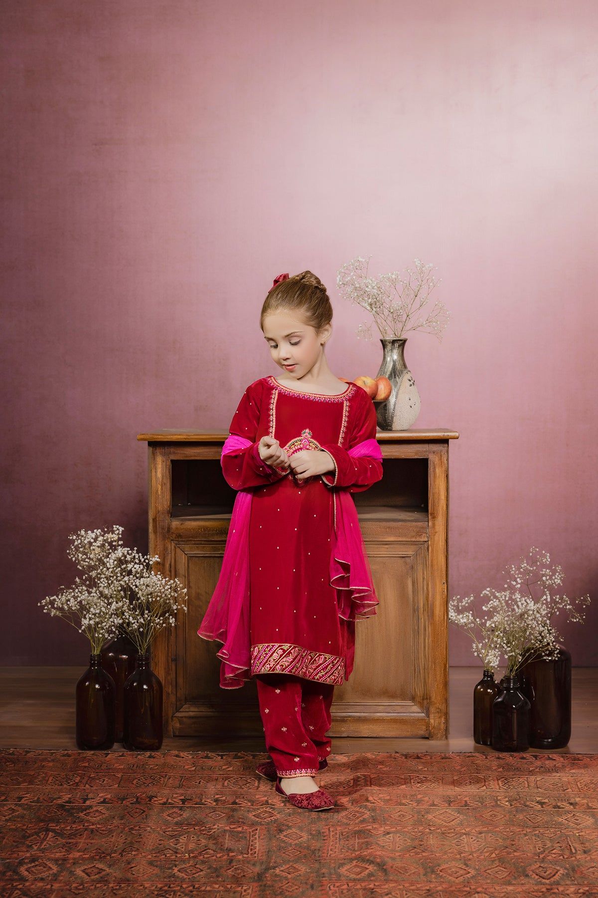 Kids hot sale velvet suit