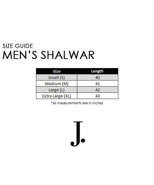 Black Men's Shalwar - Junaid Jamshed