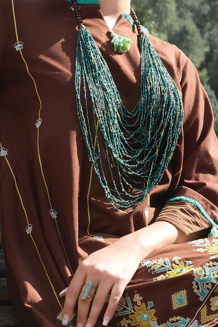 Brown Karandi Kurta - Almirah Winter