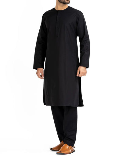 Black Inner Suit - J. Junaid Jamshed