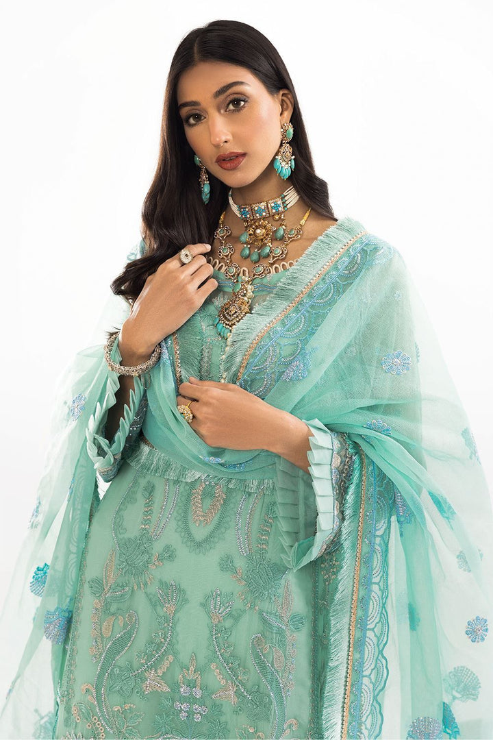 Chiffon Tan 3 Piece Suit - Khas