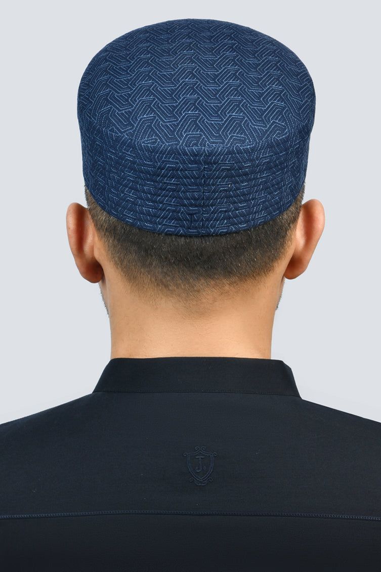 Blended Blue Cap - J. Junaid Jamshed