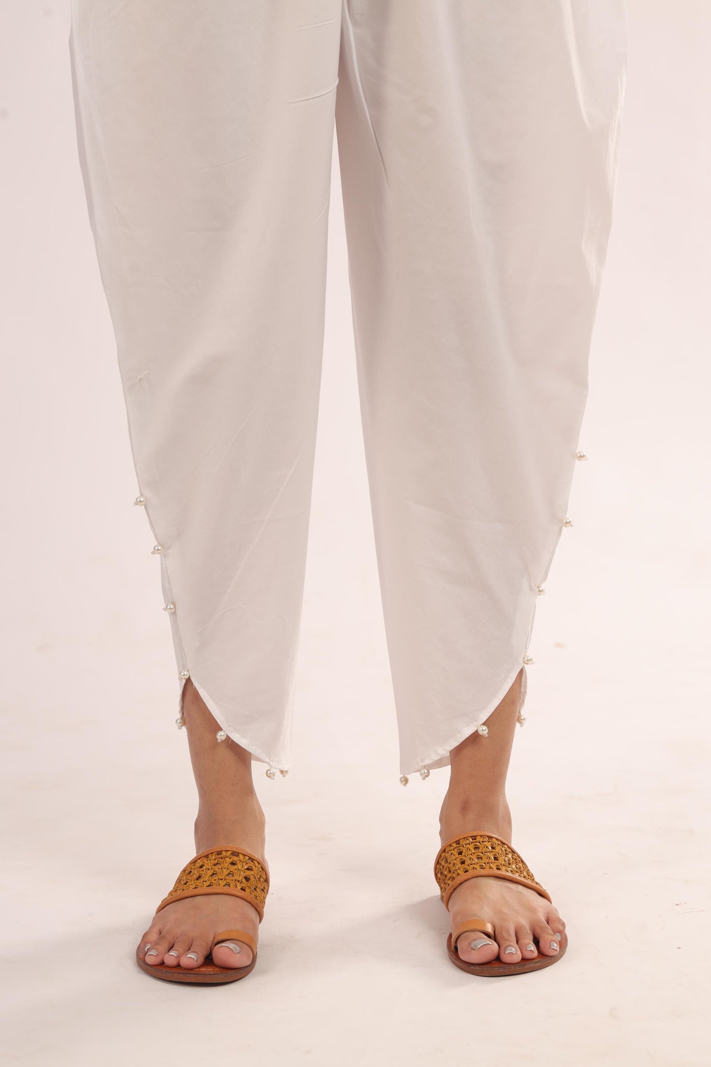 Cotton Off White Trouser - Stonez