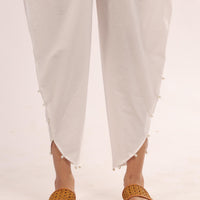 Cotton Off White Trouser - Stonez