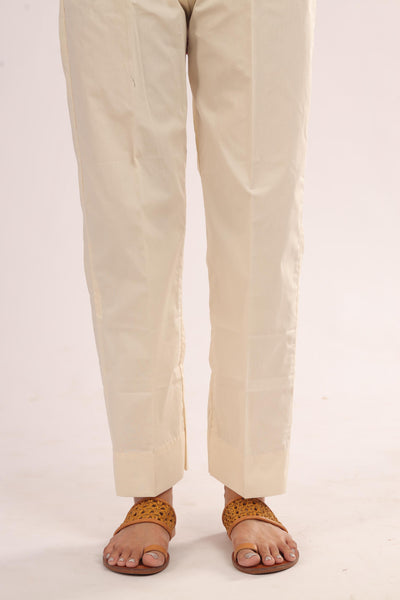 Cotton Beige Trouser - Stonez