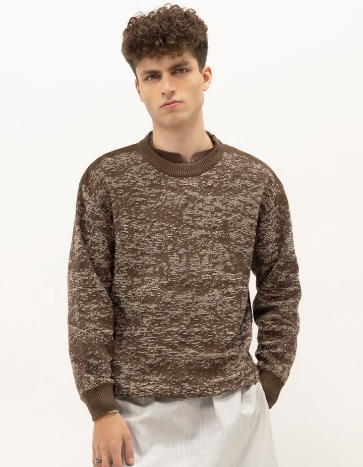 SEDNA A - OLIVE CREW SWEATER - J. Junaid Jamshed