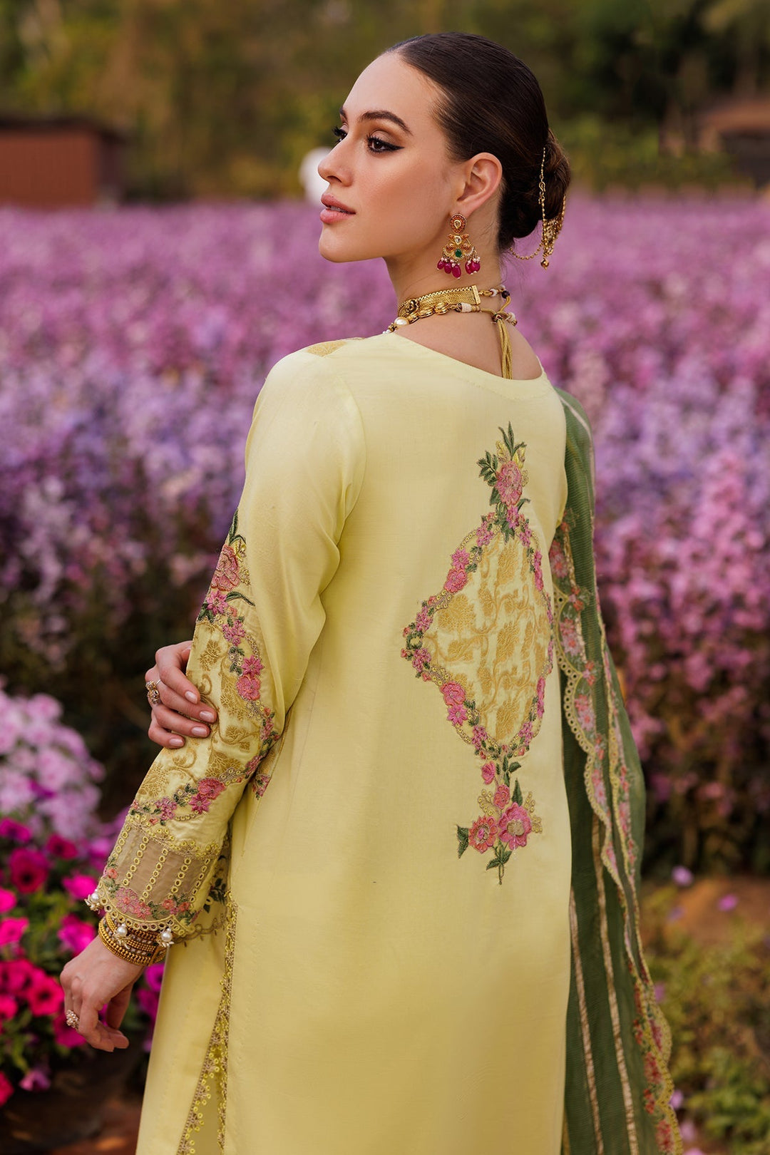 Lawn Yellow Stitched Suit - Charizma