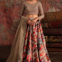 Embroidered Raw Silk Skin Stitched Suit - Charizma