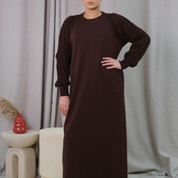 Safiya Brown Knit Dress