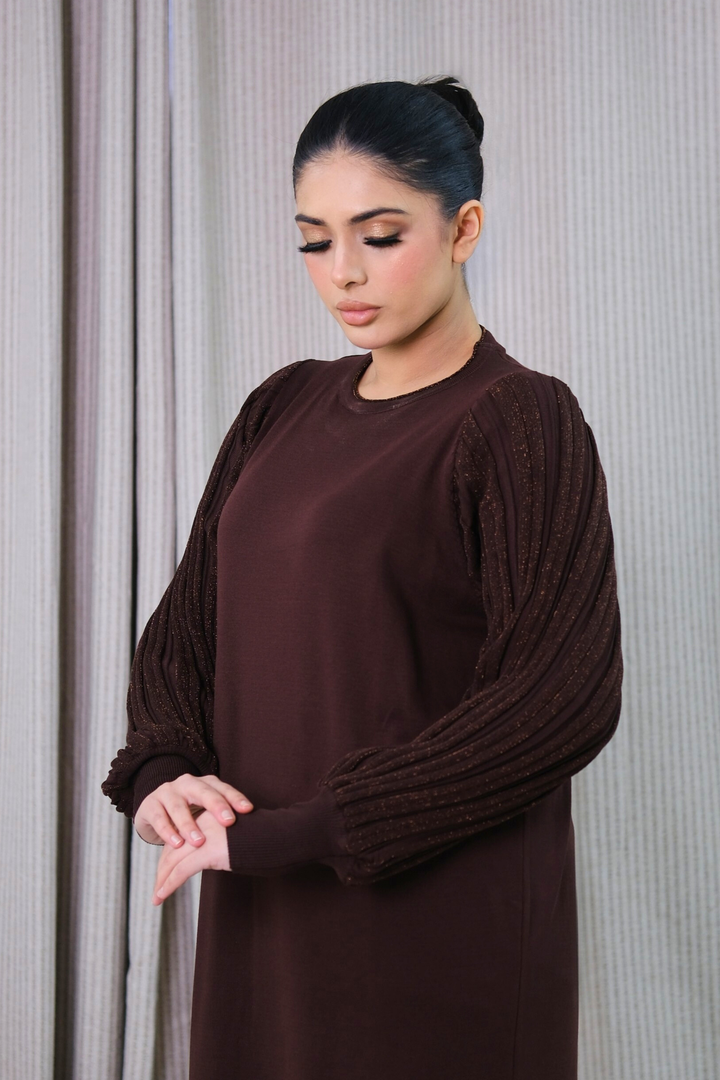 Safiya Brown Knit Dress