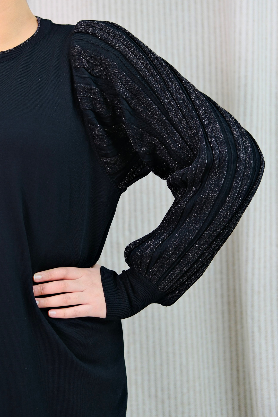 Safiya Black Knit Dress
