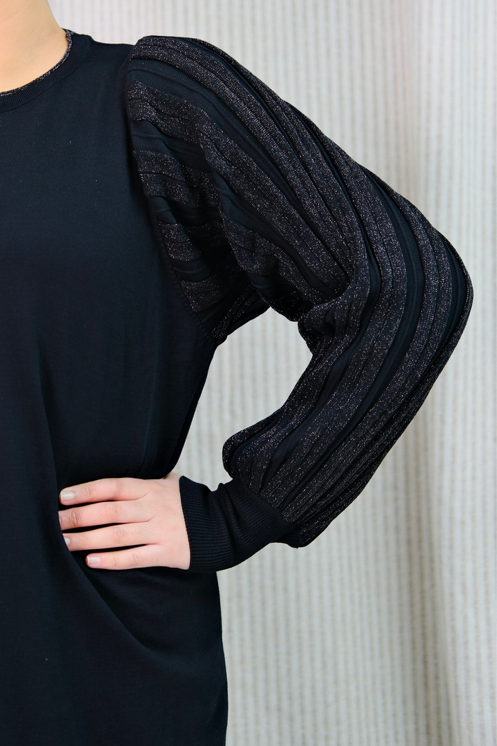 Safiya Black Knit Dress