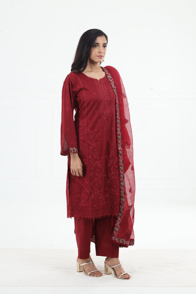 Sayah - Zarif Embroidered Stitched