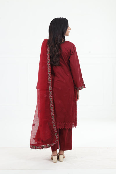 Sayah - Zarif Embroidered Stitched