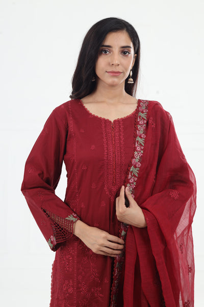 Sayah - Zarif Embroidered Stitched