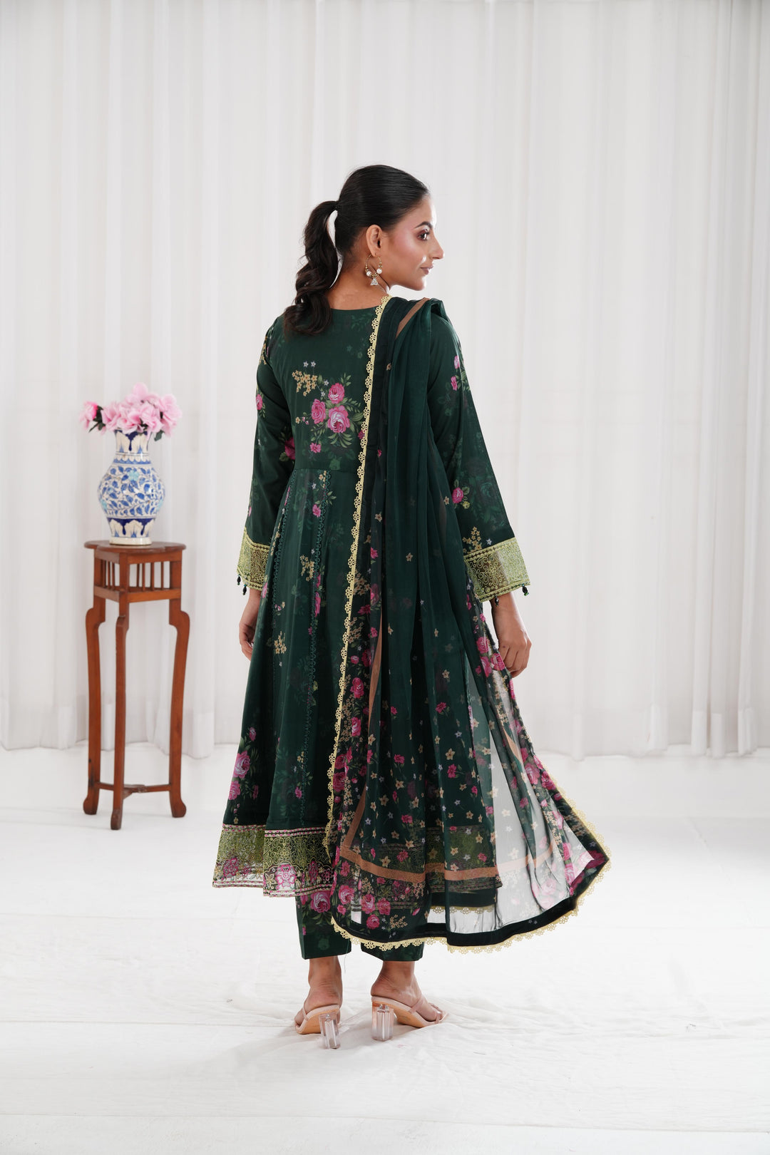 Mystic Pine - Farasha Printed Essentials Stitched