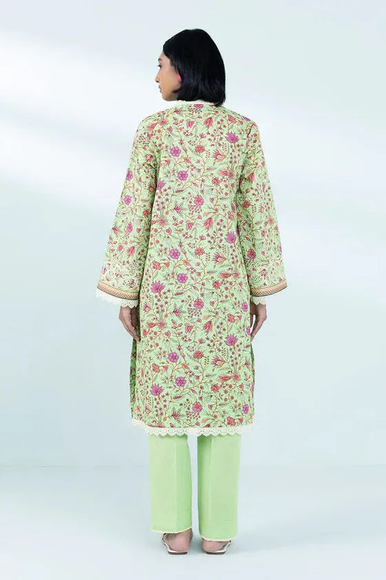 Cambric Pista Green Stitched Suit - Sapphire