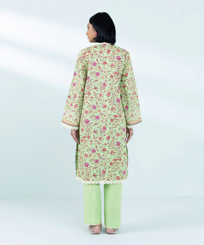 Cambric Pista Green Stitched Suit - Sapphire