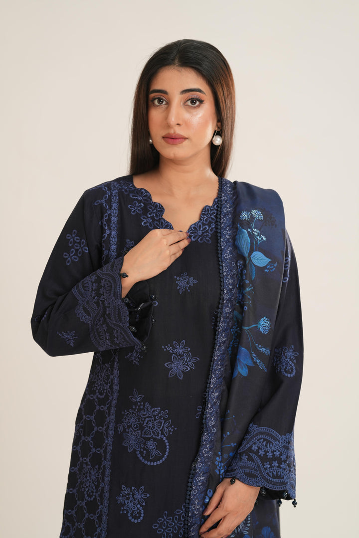 Bluebell - Farasha Eminence Khaddar Stitched