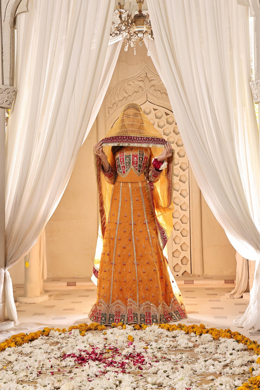 Organza Luxury Mustard 3 Piece Stitched Suit - Khas