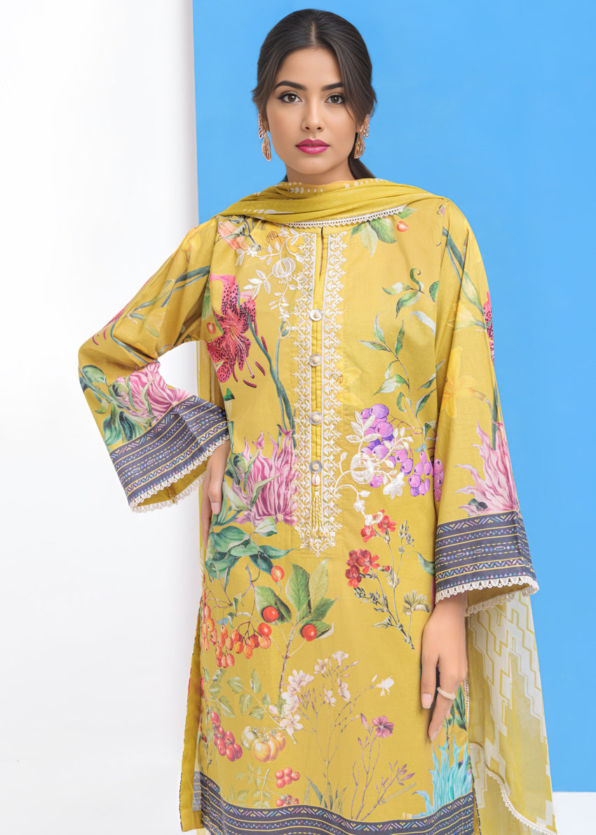 Cambric Olive Stitched Suit - Bonanza