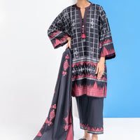 Jacquard Black Stitched Suit - Bonanza