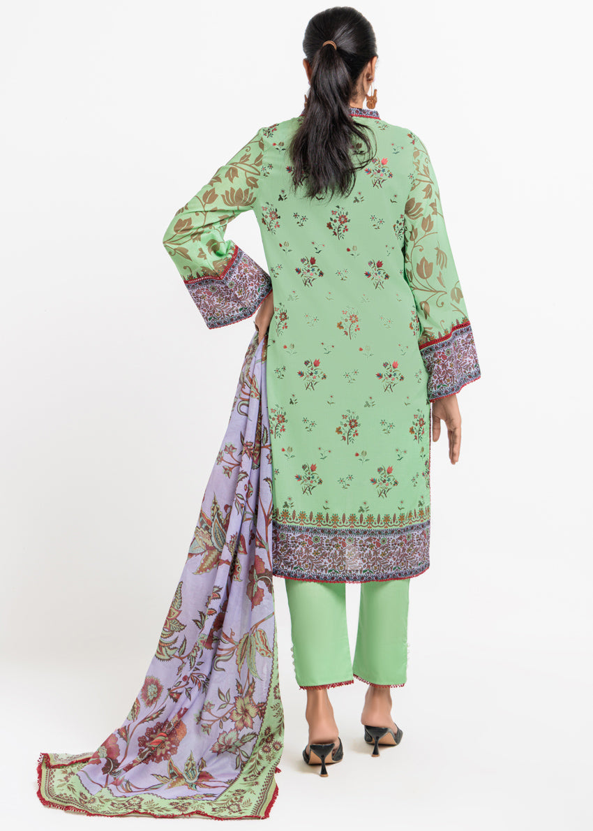 Lawn Green Stitched Suit - Bonanza