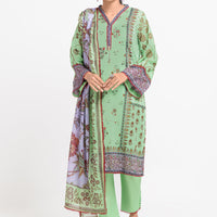 Lawn Green Stitched Suit - Bonanza