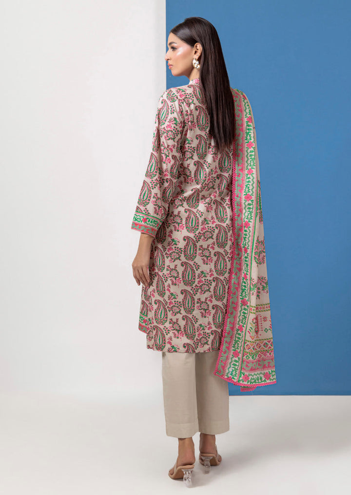 Lawn Ivory Stitched Suit - Bonanza