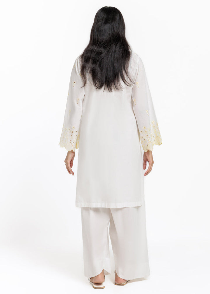 Cambric White Stitched Suit - Bonanza