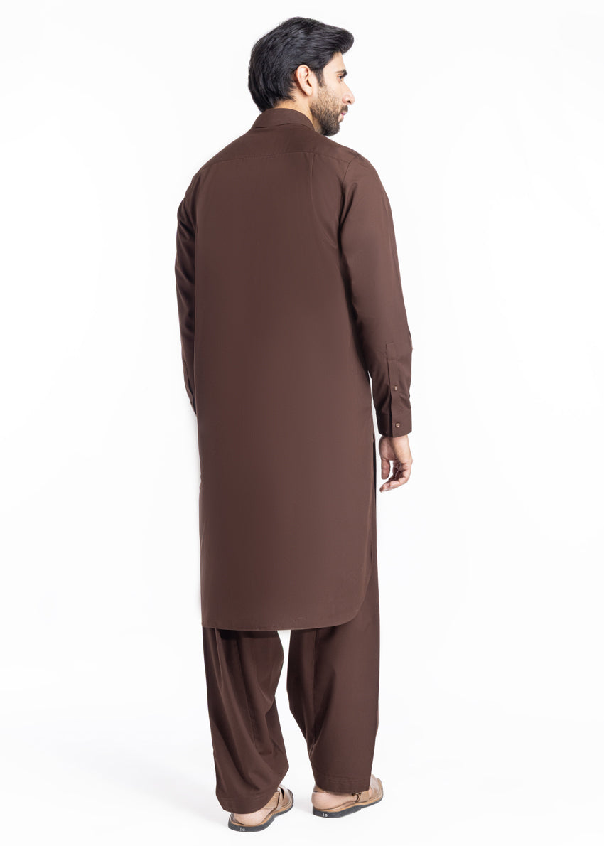 Blended Brown Shalwar Kameez - Bonanza