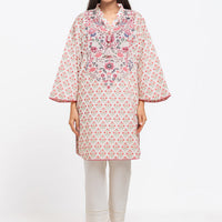 Lawn Light Peach Stitched Suit - Bonanza