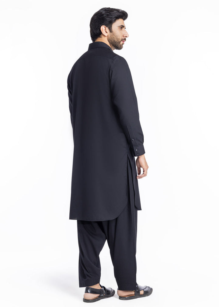 Blended Black Shalwar Kameez - Bonanza