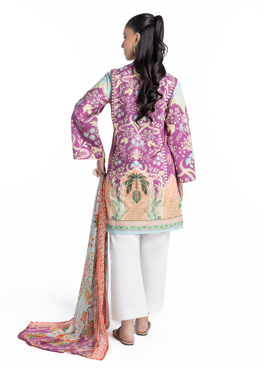 Cambric Purple Stitched Suit - Bonanza