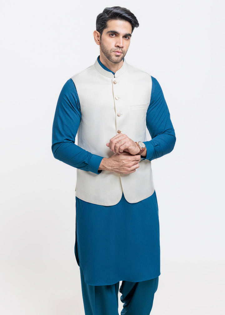 Blended Cream Waist Coat - Bonanza