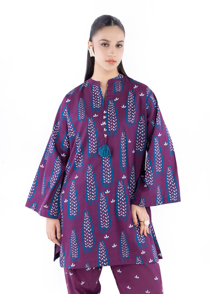 Cambric Plum Stitched Suit - Bonanza