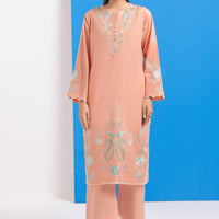 Cambric Peach Stitched Suit - Bonanza