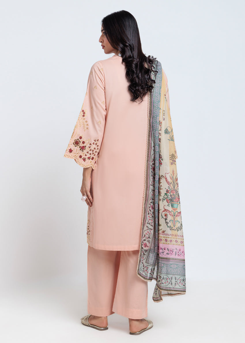 Cambric Beige Stitched Suit - Bonanza