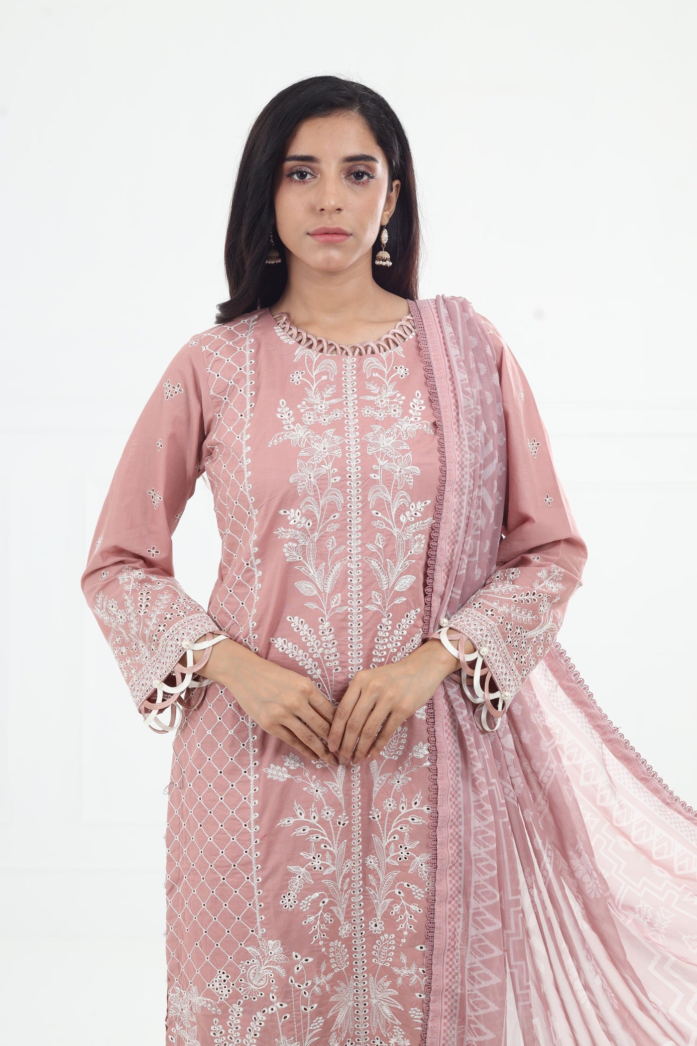 Aneema - Zarif Embroidered Stitched