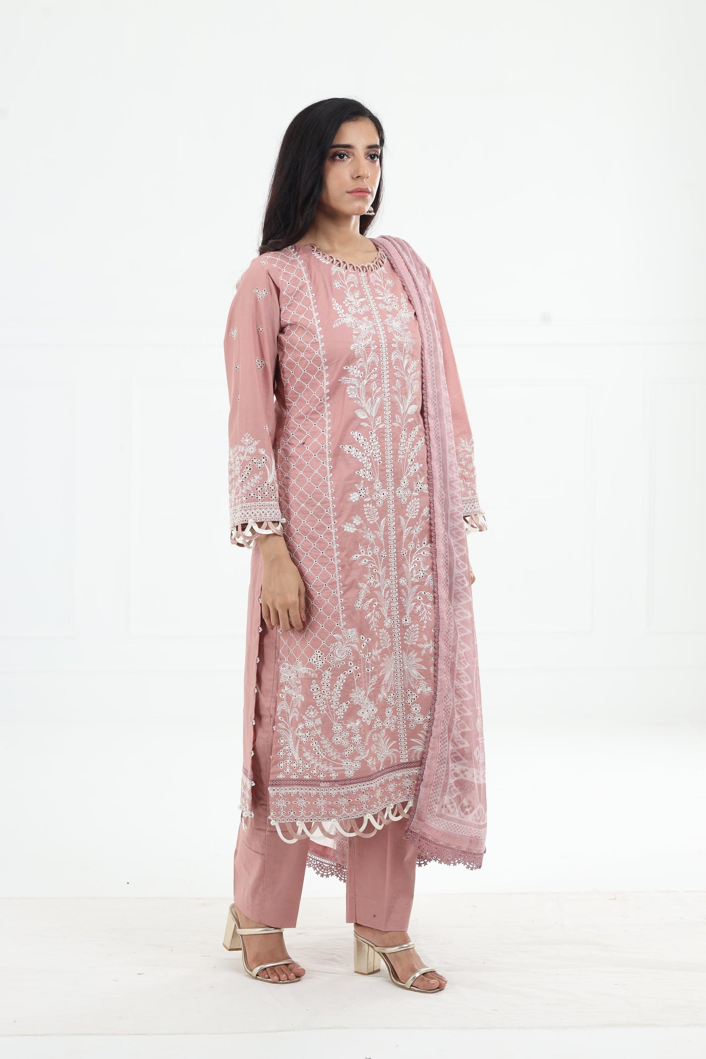 Aneema - Zarif Embroidered Stitched