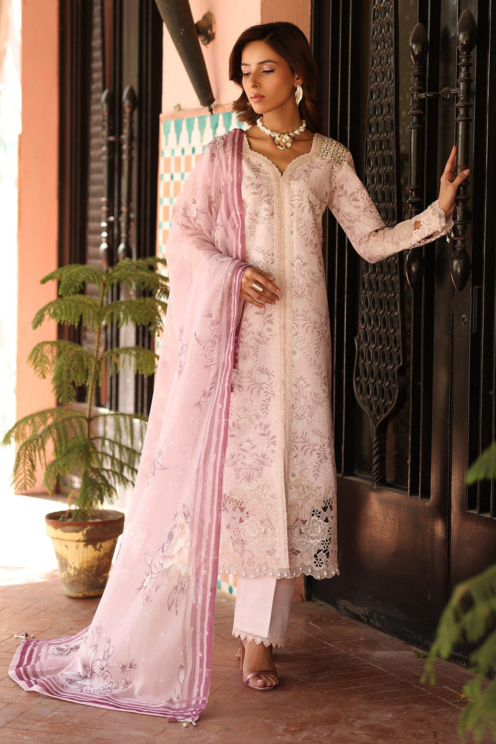 Aruna - Alizeh Embroidered Printed Lawn Stitched
