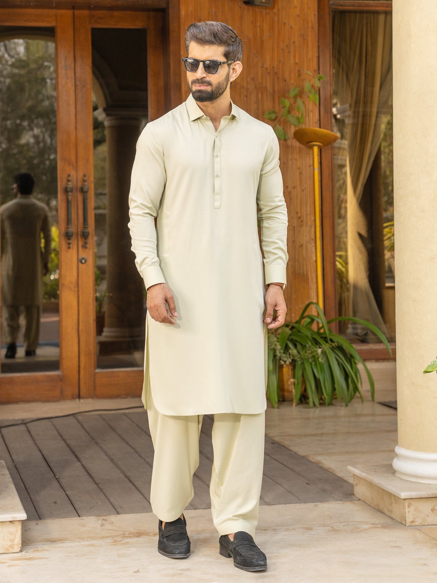 Blended Burberry Garden Glade Shalwar Kameez - J. Junaid Jamshed