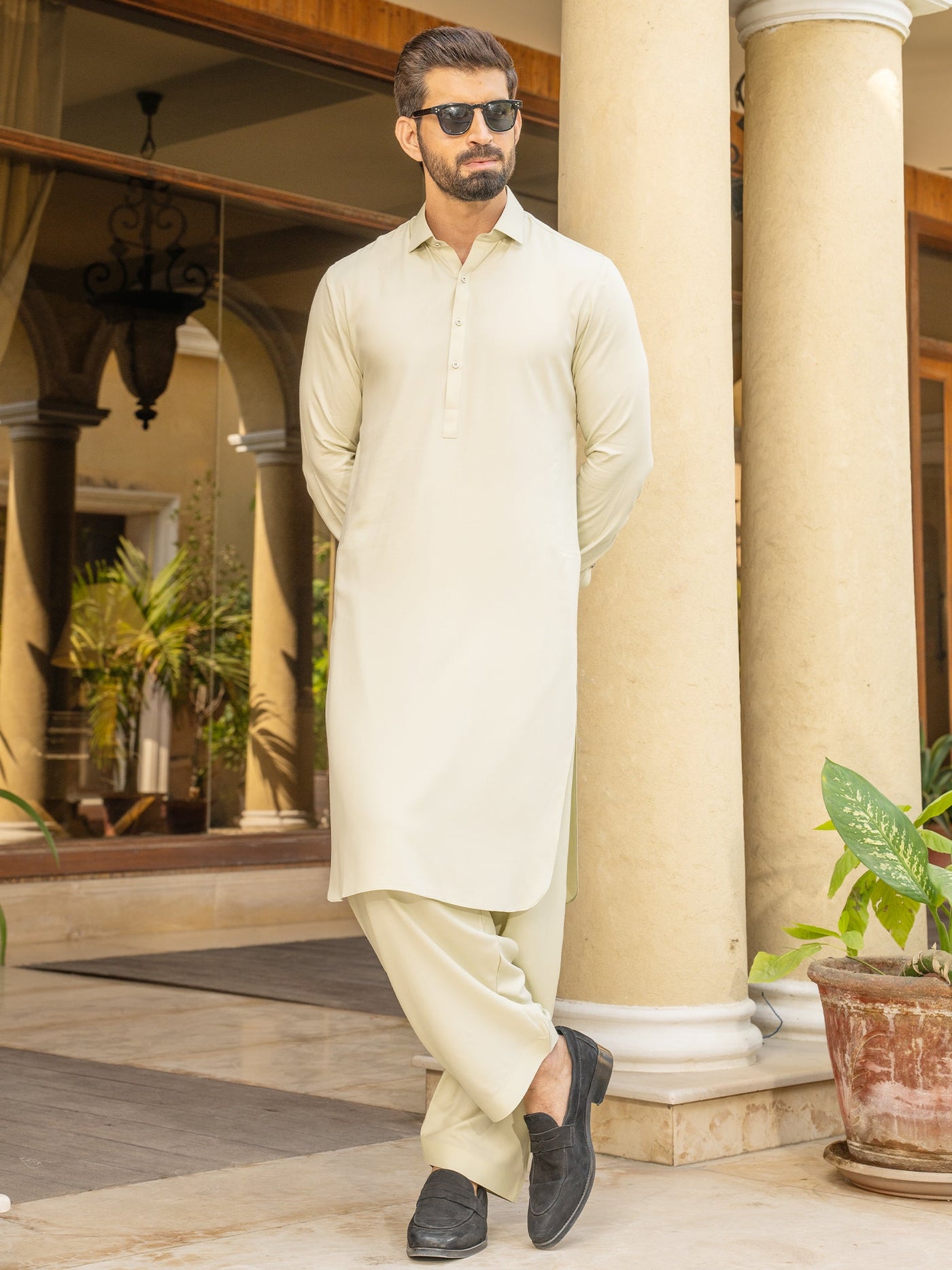 Blended Burberry Garden Glade Shalwar Kameez - J. Junaid Jamshed