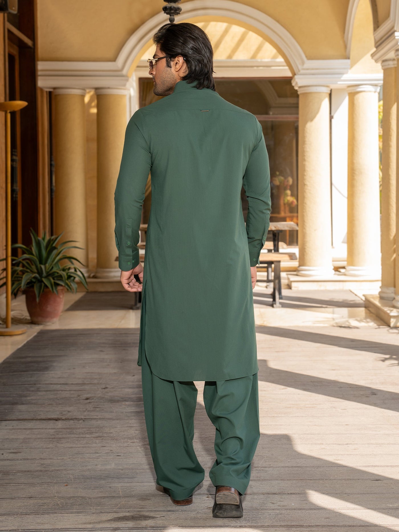 Blended Stripes Pine Needle Shalwar Kameez - J. Junaid Jamshed