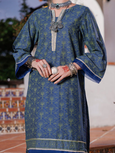 Lawn Blue Kurti - Almirah