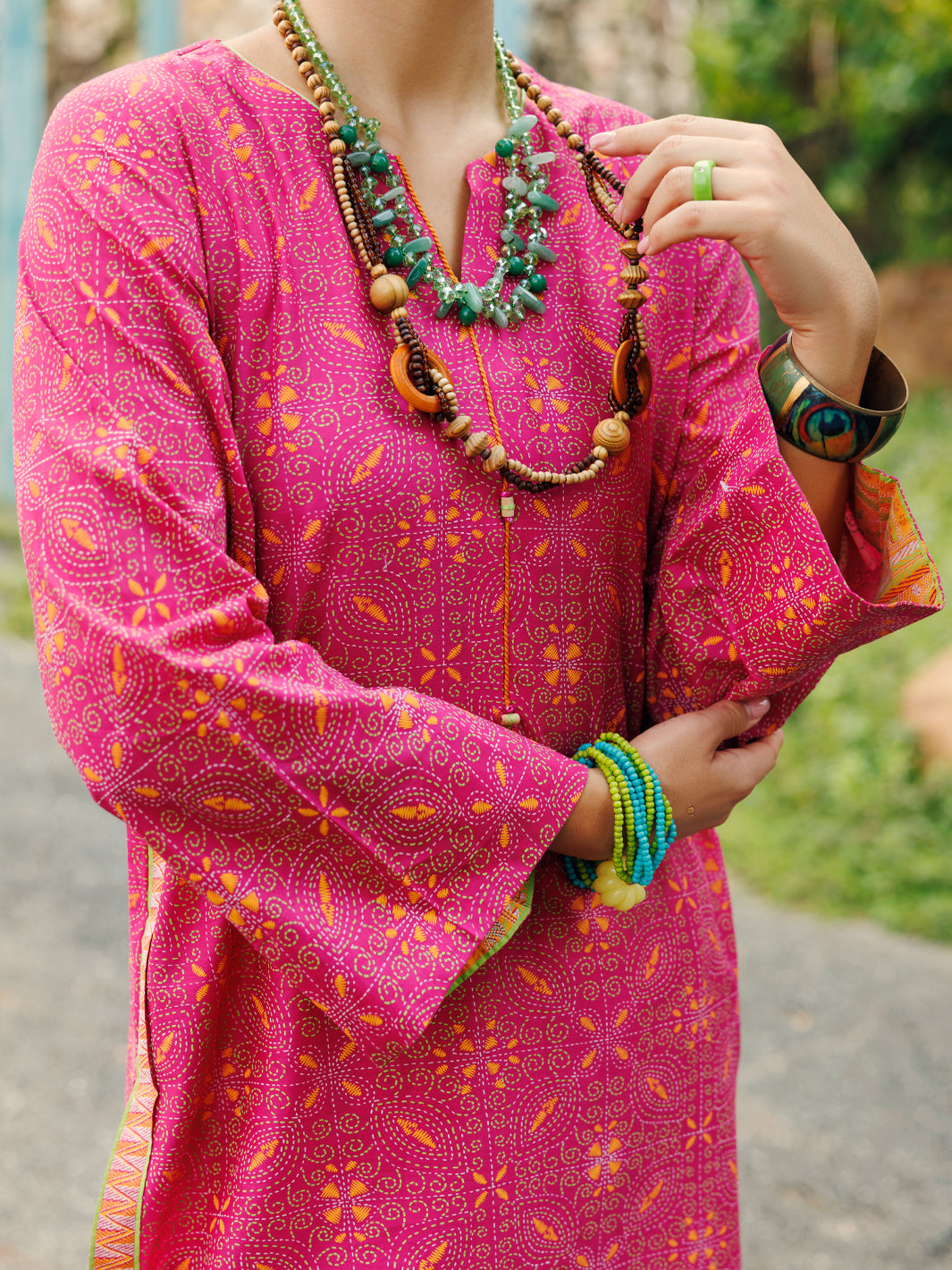 Lawn Pink Kurti - Almirah